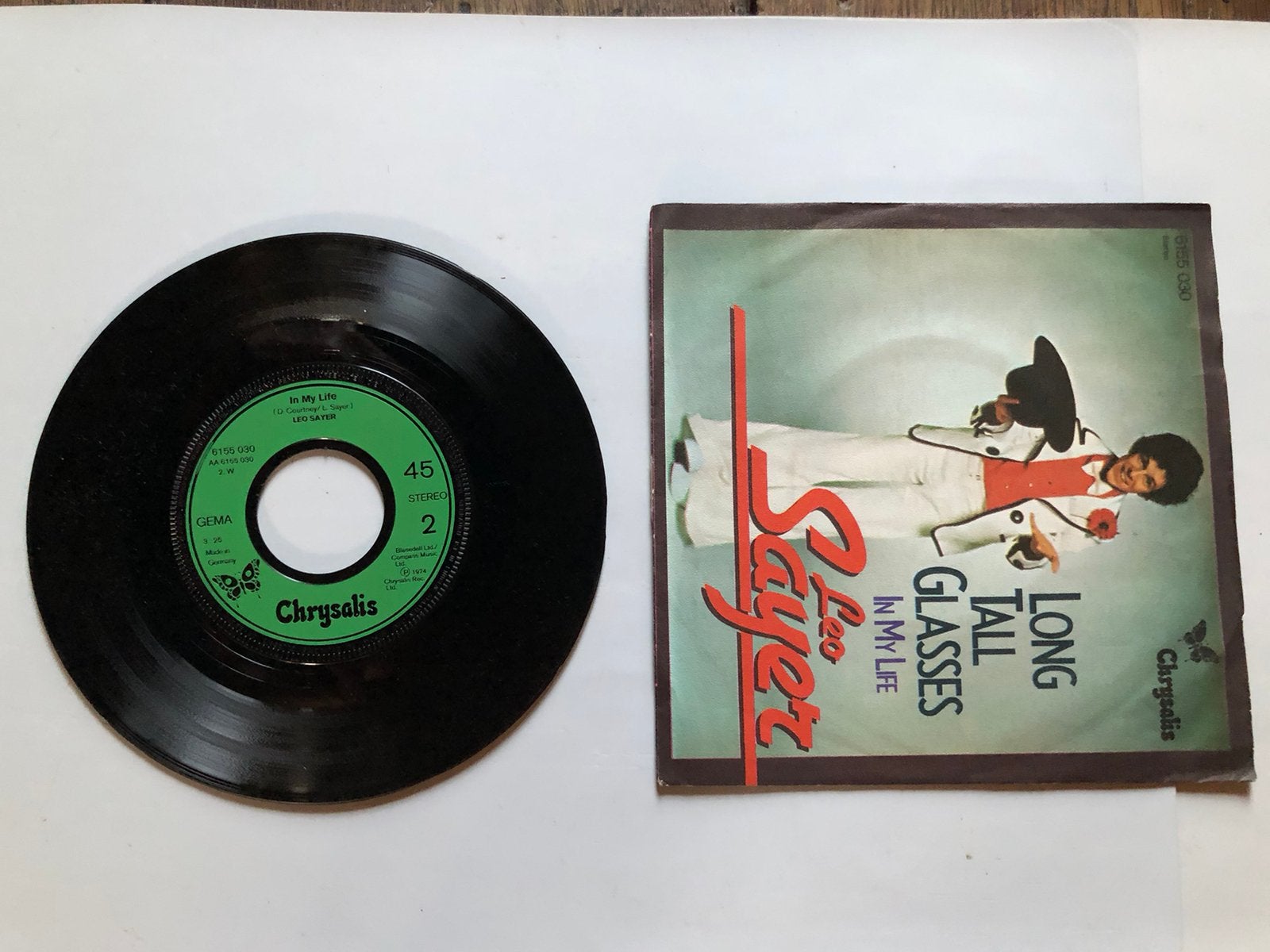 Leo Sayer: long tall glasses ( 1974; NM), Verzenden, Zo goed als nieuw