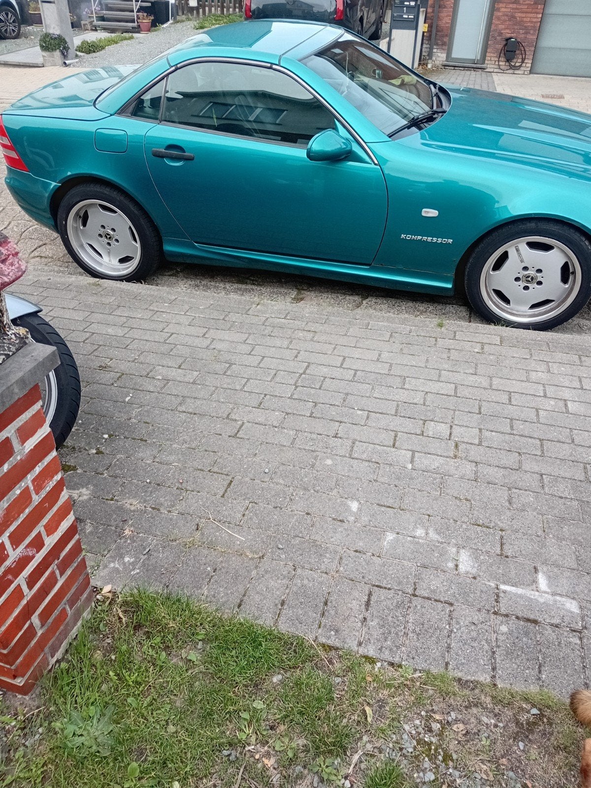 Mercedes SLK  230 kompressor, Auto's, Zwart, Cabriolet, 2300 cc, 2 zetels