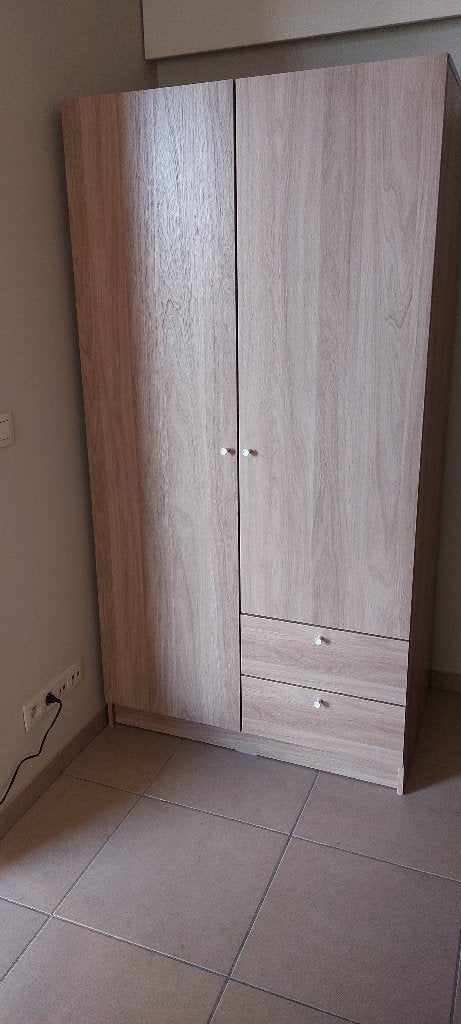 Klerenkast, Huis en Inrichting, Kasten | Kleerkasten, Ophalen, 50 tot 100 cm, Zo goed als nieuw, Met lade(s)
