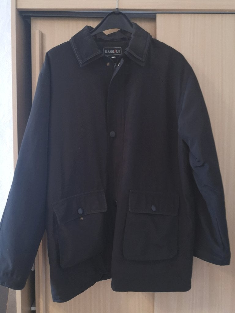 Zwarte regenjas L, Kleding | Heren, Ophalen of Verzenden
