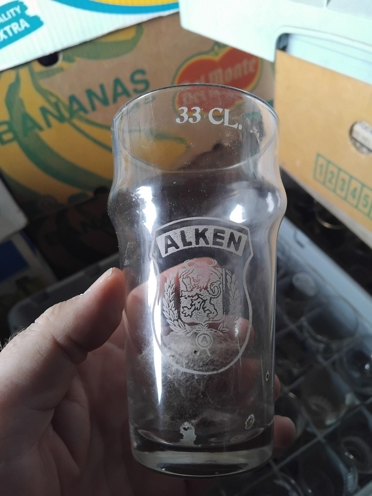 verre à bière acidifié crystal alken 33cl, Enlèvement ou Envoi