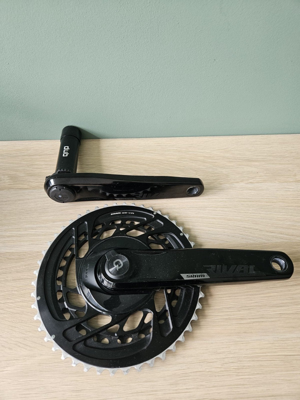 SRAM Rival AXS Crankstel met Quarq Powermeter 48/35T 12 SPD, Crankstel of Pedalen, Gravelbike, Ophalen of Verzenden, Zo goed als nieuw