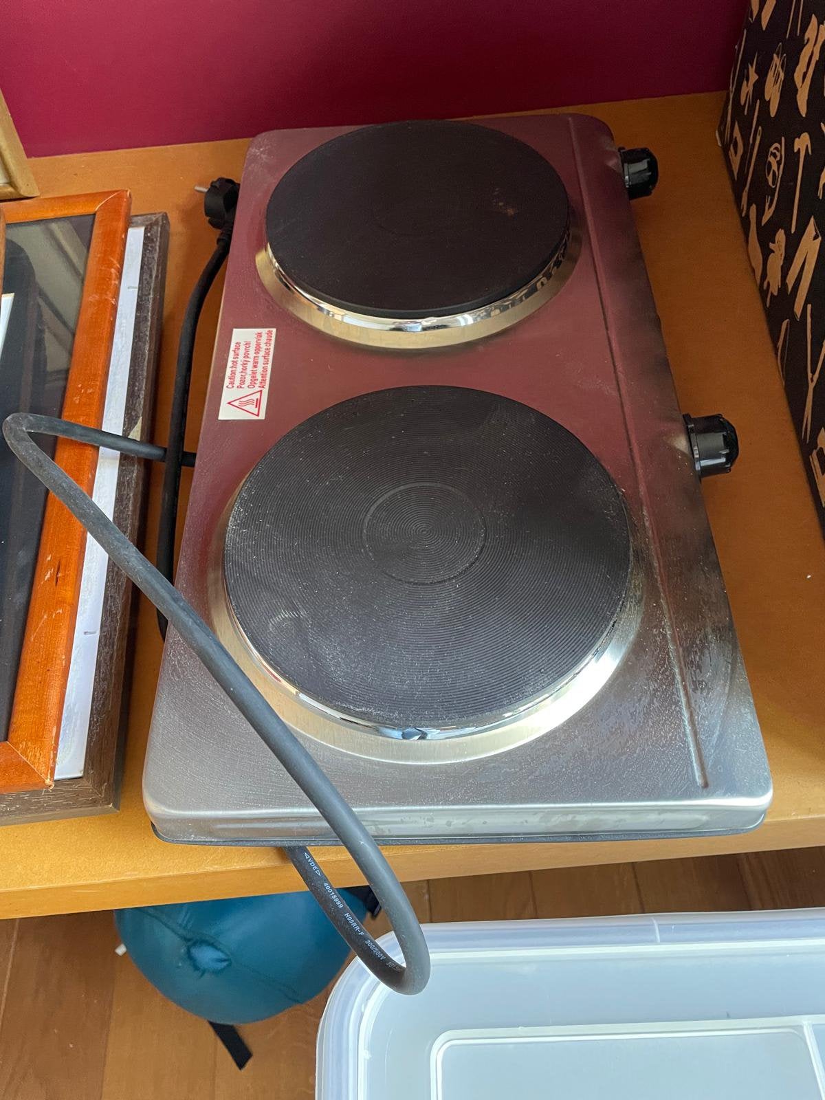 Dubbele kookplaat elektrisch, Elektronische apparatuur, Kookplaten, Ophalen, Gebruikt, Inbouw, Elektrisch