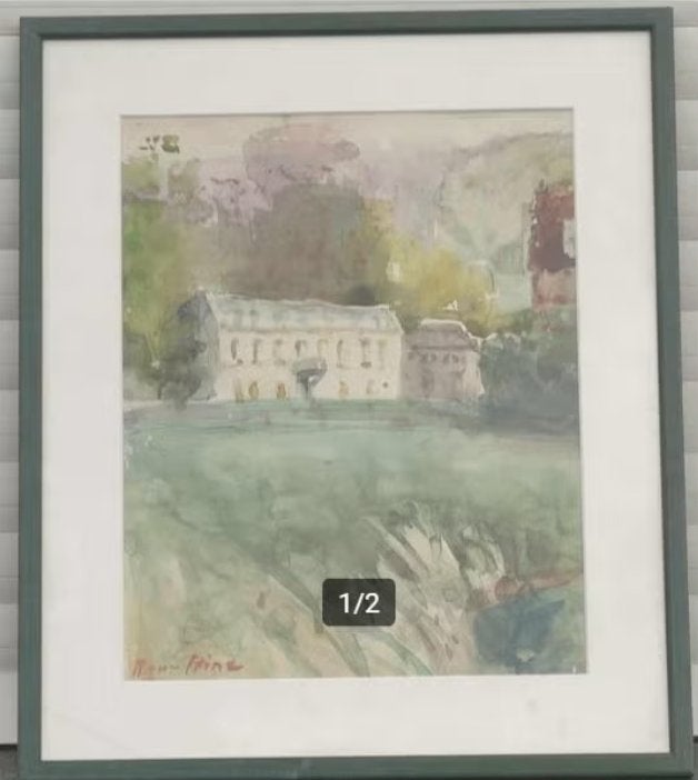 aquarelle signe renee prinz, Enlèvement ou Envoi, Aquarelle