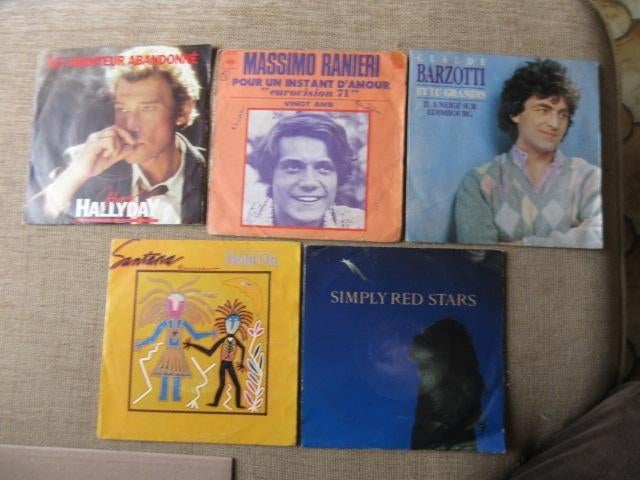 lot 5x Vynils 45t divers VG to Mint-, CD & DVD, Vinyles Singles, Utilisé, Single, R&B et Soul, 7 pouces, Enlèvement ou Envoi