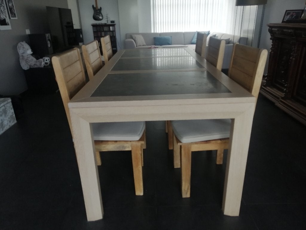 eettafel, Huis en Inrichting, Ophalen, 200 cm of meer, 50 tot 100 cm, Vijf personen of meer