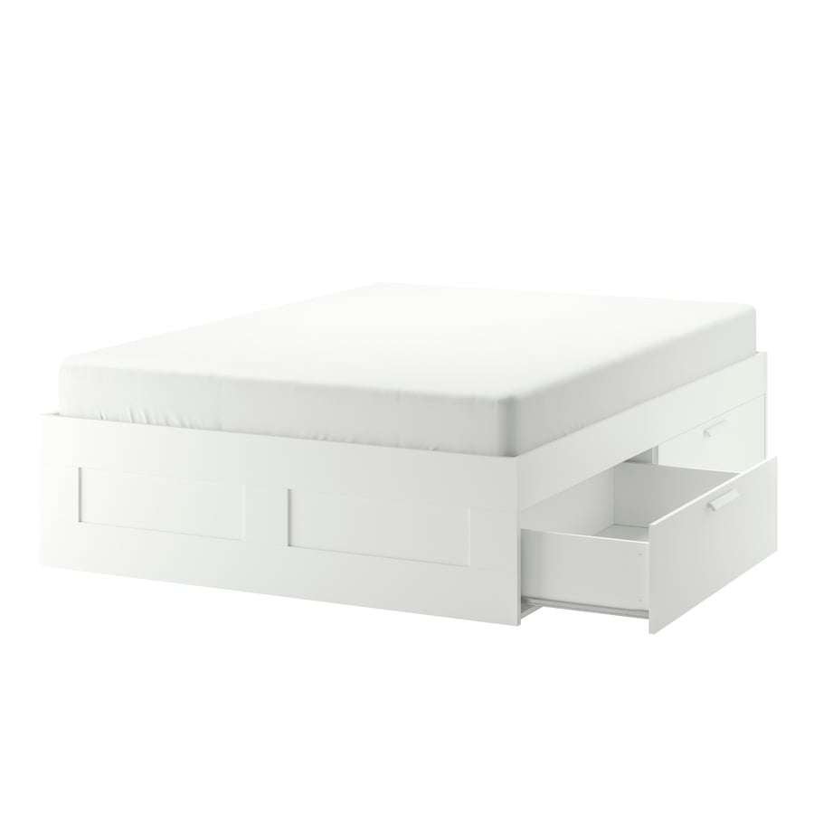 Bed Ikea 1m60, Huis en Inrichting, Slaapkamer | Bedden, Ophalen, Wit, Tweepersoons, Zo goed als nieuw