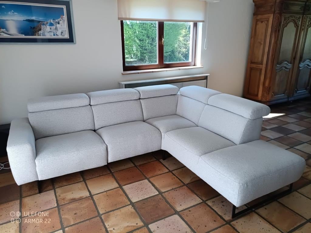 Salon en coin en tissu, Maison & Meubles, Enlèvement, Comme neuf, Tissus