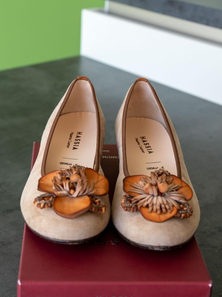 Schoenen, merk Hassia, NIEUW, maat 36,5, Hassia, Schoenen met lage hakken, Verzenden, Beige