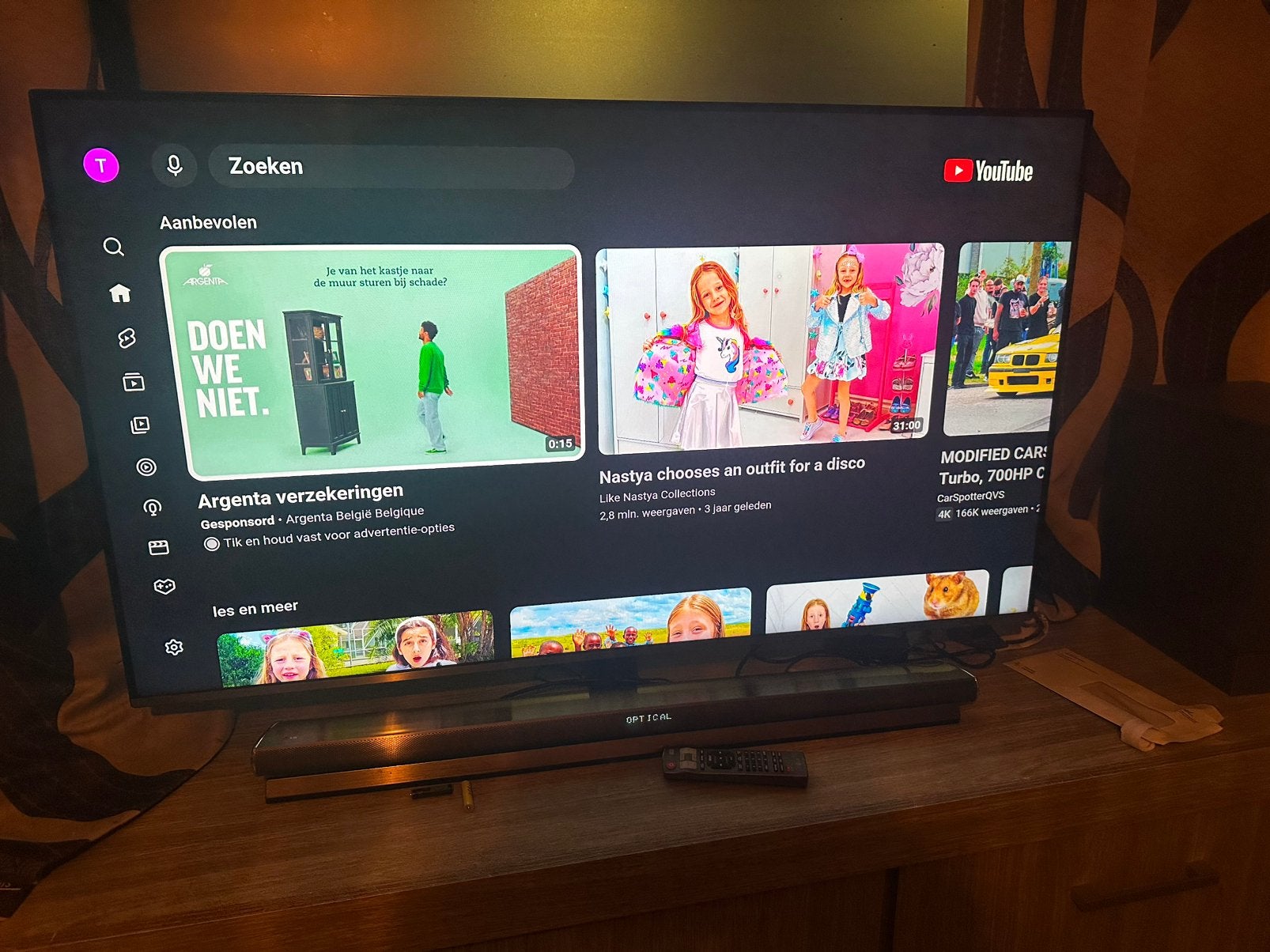 Samsung 50 inch Smart TV + LG Soundbar & Subwoofer, Ophalen, Zo goed als nieuw, Samsung, 100 cm of meer