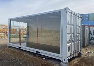 Glazen displaycontainer, Doe-het-zelf en Bouw, Containers, Ophalen of Verzenden