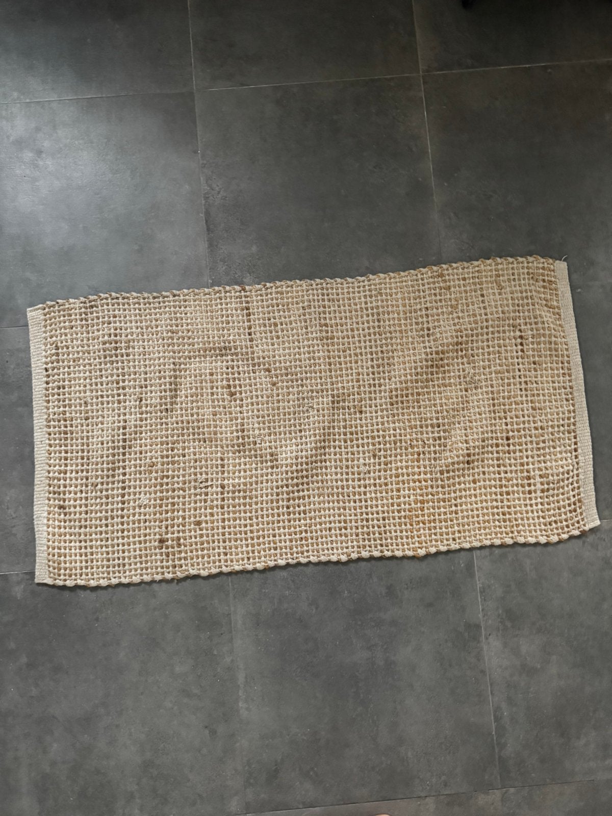 Tapis en tissu plat, naturel, Enlèvement, Comme neuf