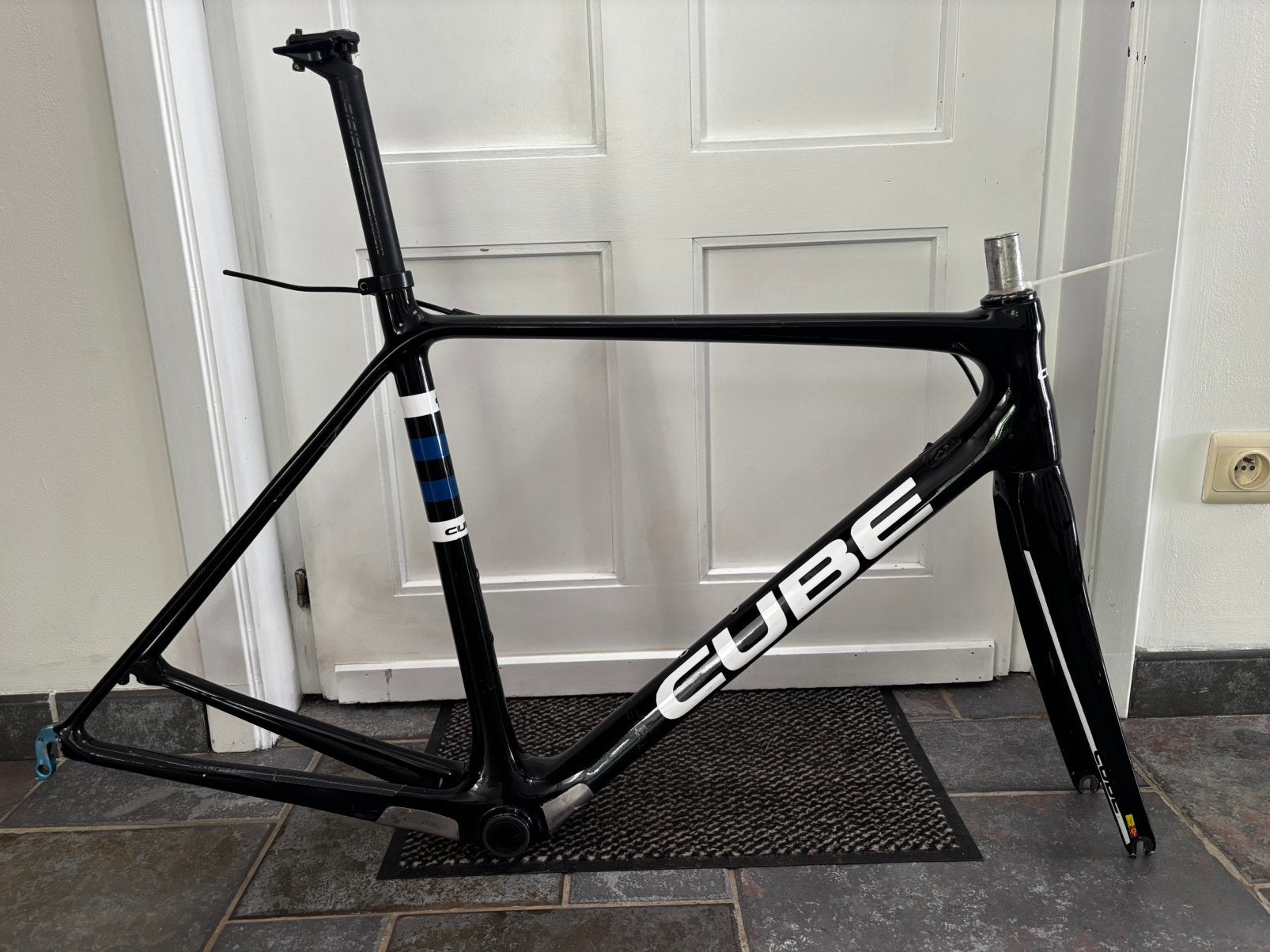 Te koop frame cube velgremmen, Gebruikt, Carbon, Velgrem, 53 tot 57 cm