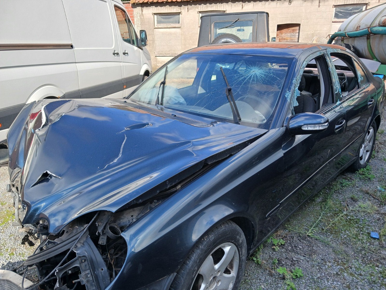 Mercedes E200CDI ongeval, Auto's, Particulier, Te koop, Berline