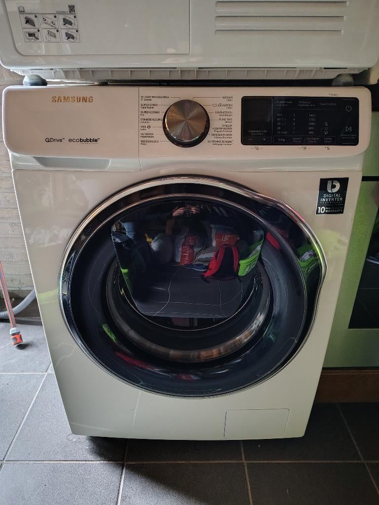 Wasmachine, Ophalen, 1200 tot 1600 toeren, Gebruikt, 8 tot 10 kg