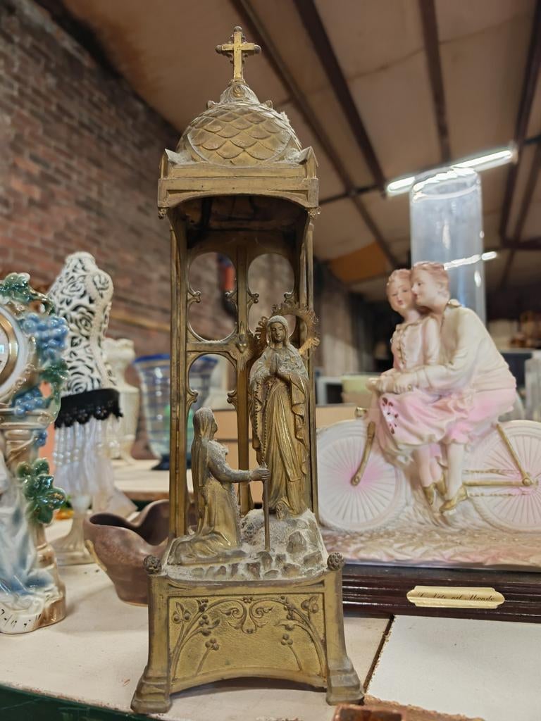 Bronzen Huisaltaar - Biddende Pelgrim voor Maria, Ophalen