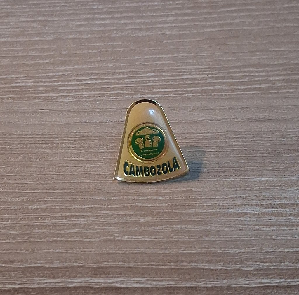 PIN - CAMBOZOLA - KAAS - FROMAGE - CHEESE, Verzamelen, Verzenden, Gebruikt, Merk, Speldje of Pin