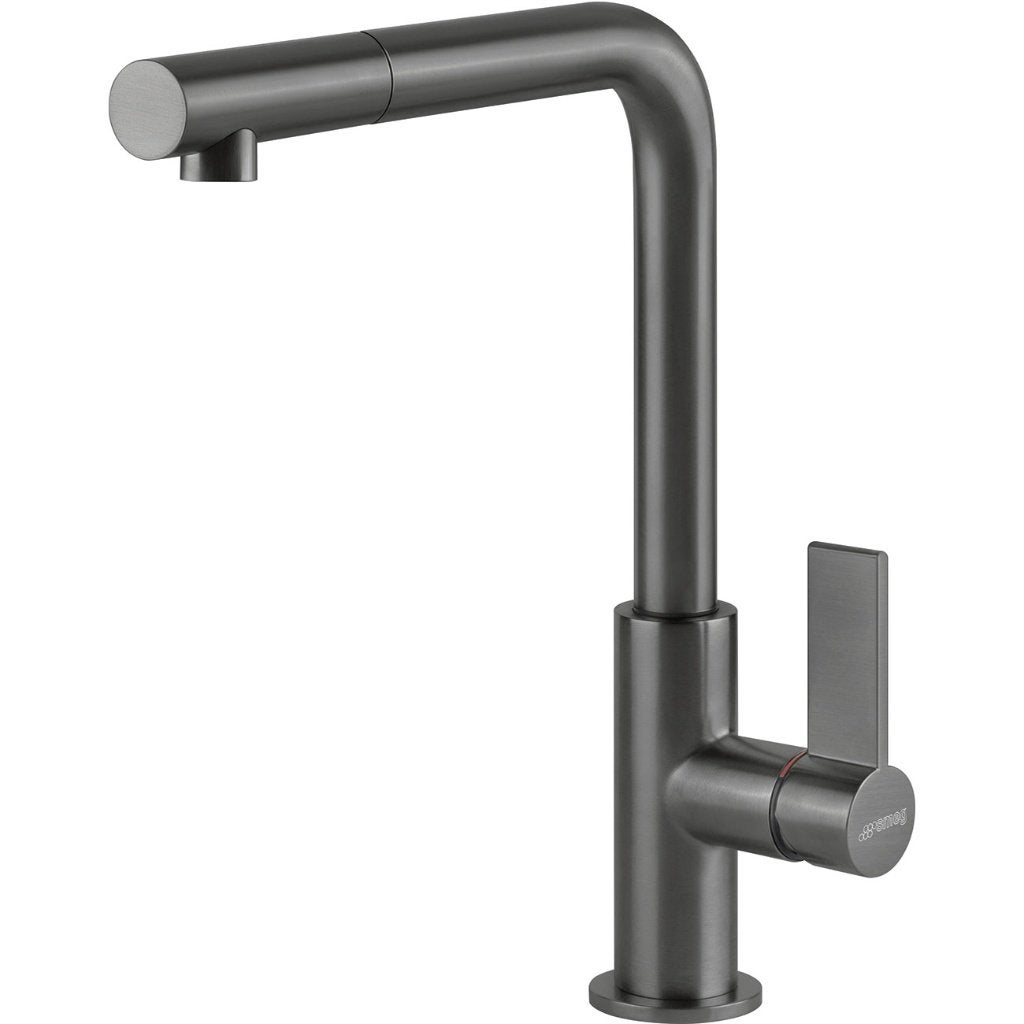 Mélangeur de cuisine noir Smeg MD22DKX, Enlèvement, Neuf, Inox, Robinet
