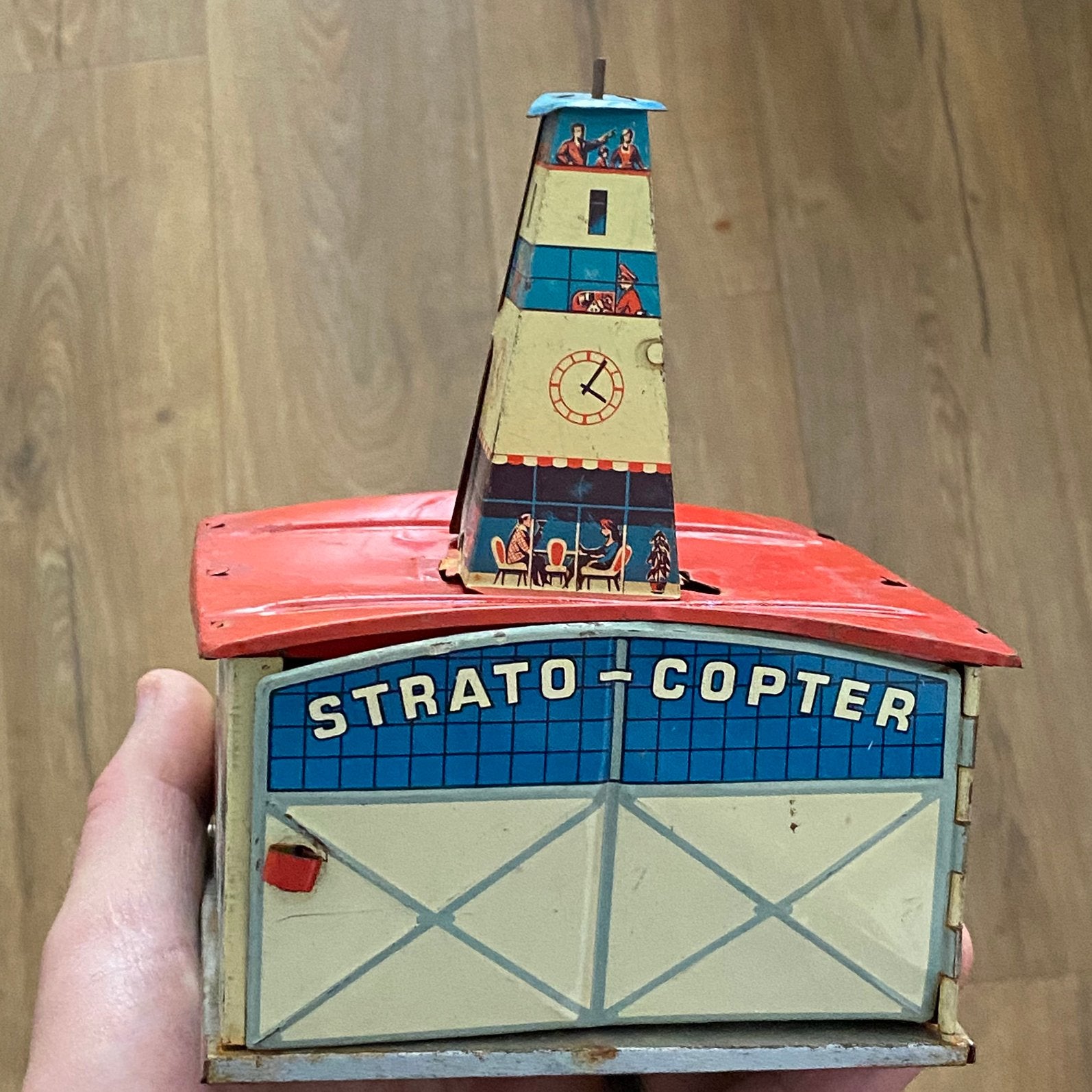 Strato-Copter, Tin Toy, West-Duitsland, Ophalen of Verzenden, Zo goed als nieuw