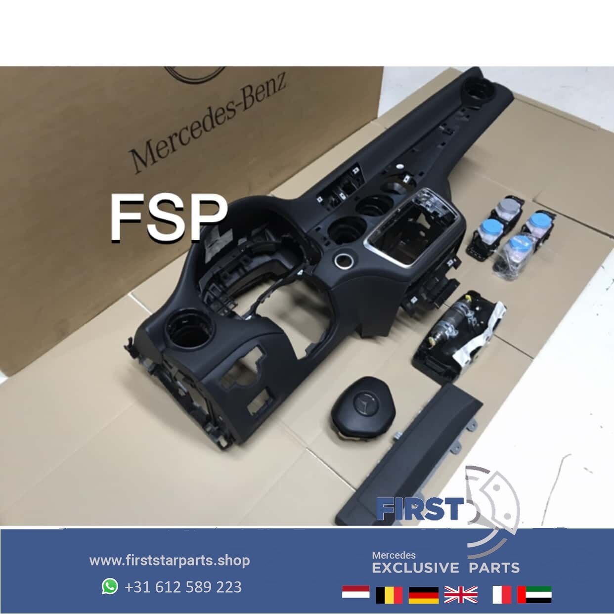 W176 dashboard airbag set Mercedes A Klasse airbagset W117 C, Auto-onderdelen, Gebruikt, -, Ophalen of Verzenden, -