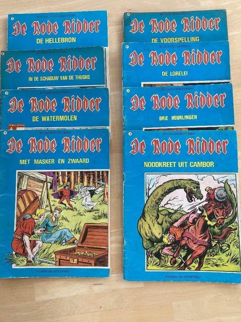 Strips “De Rode Ridder”, Willy vandersteen, Meerdere stripboeken, Ophalen, Gelezen
