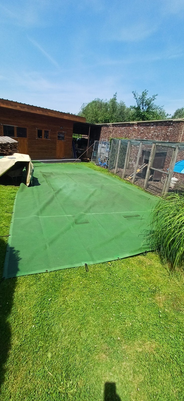 Housse de piscine perméable à l'eau avec sangles, Jardin & Terrasse, Accessoires de piscine, Tapis de sol, Enlèvement