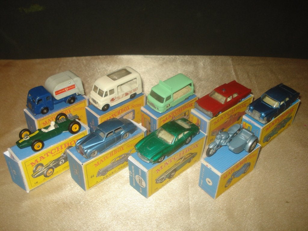 LESNEY MATCHBOX Lot 11 de 9 Voitures + Boîtes Reproductions, Enlèvement ou Envoi, Comme neuf, Voiture