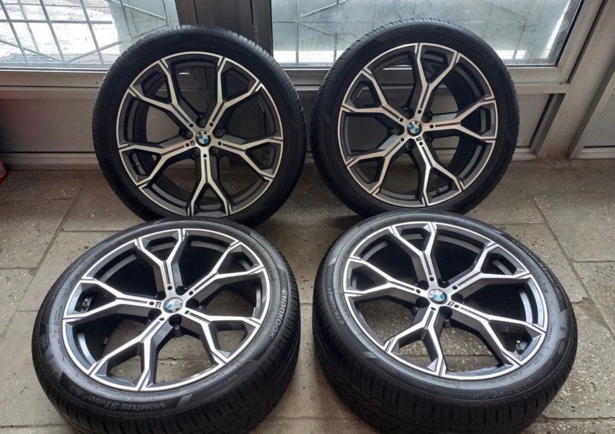 21inch Bmw x5 G05 velgen met zomerbanden als nieuw, Auto-onderdelen, Banden en Velgen, Ophalen, 21 inch, Zomerbanden, Banden en Velgen
