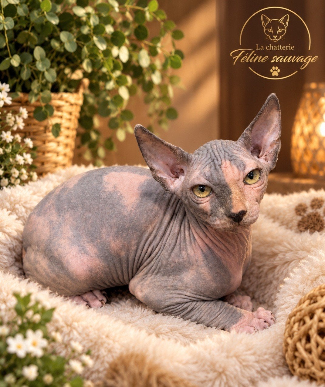 chaton Sphynx femelle, Vermifugé, 0 à 2 ans