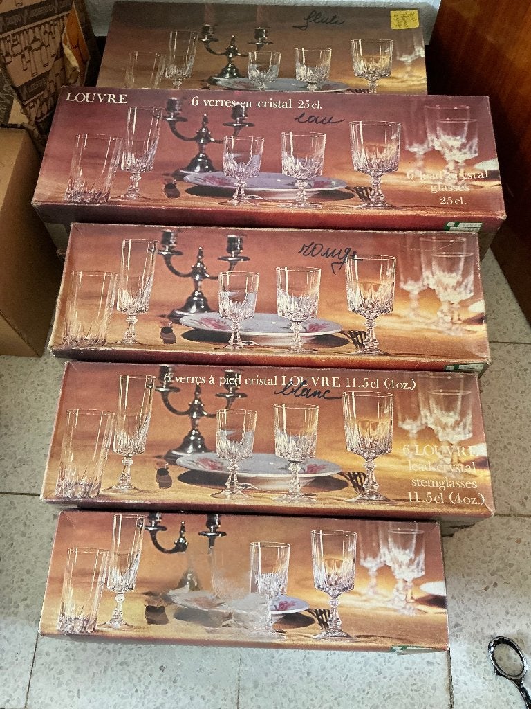 Service à verres en cristal, Enlèvement, Comme neuf, Autres types