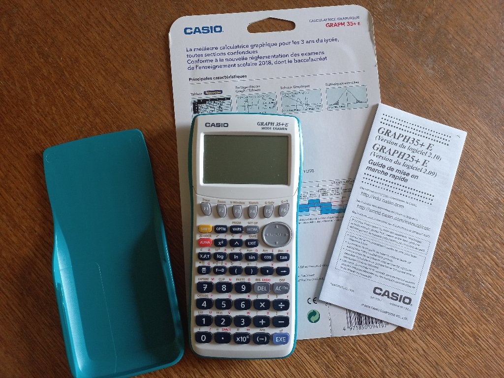 Calculatrice Casio graph 35+E en mode examen, Divers, Calculatrices, Enlèvement ou Envoi, Calculatrices graphique, Utilisé