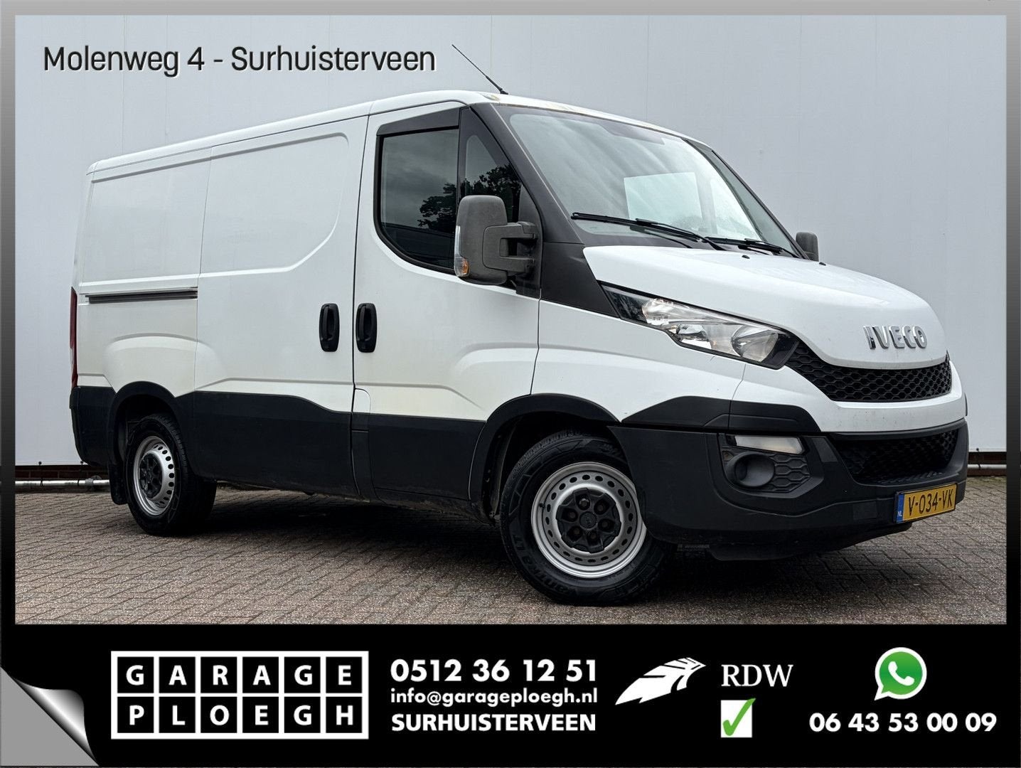 Iveco Daily 35S11V 2.3 300 H1 3-Zits Trekhaak Carplay Cruise, Iveco, Wit, Bedrijf, Te koop