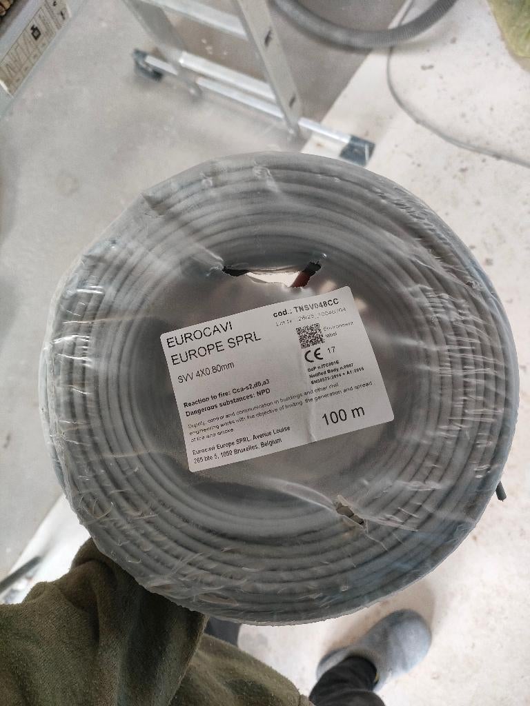Kabel svv (cca) 4x0.8 - 100m, Ophalen of Verzenden, Nieuw