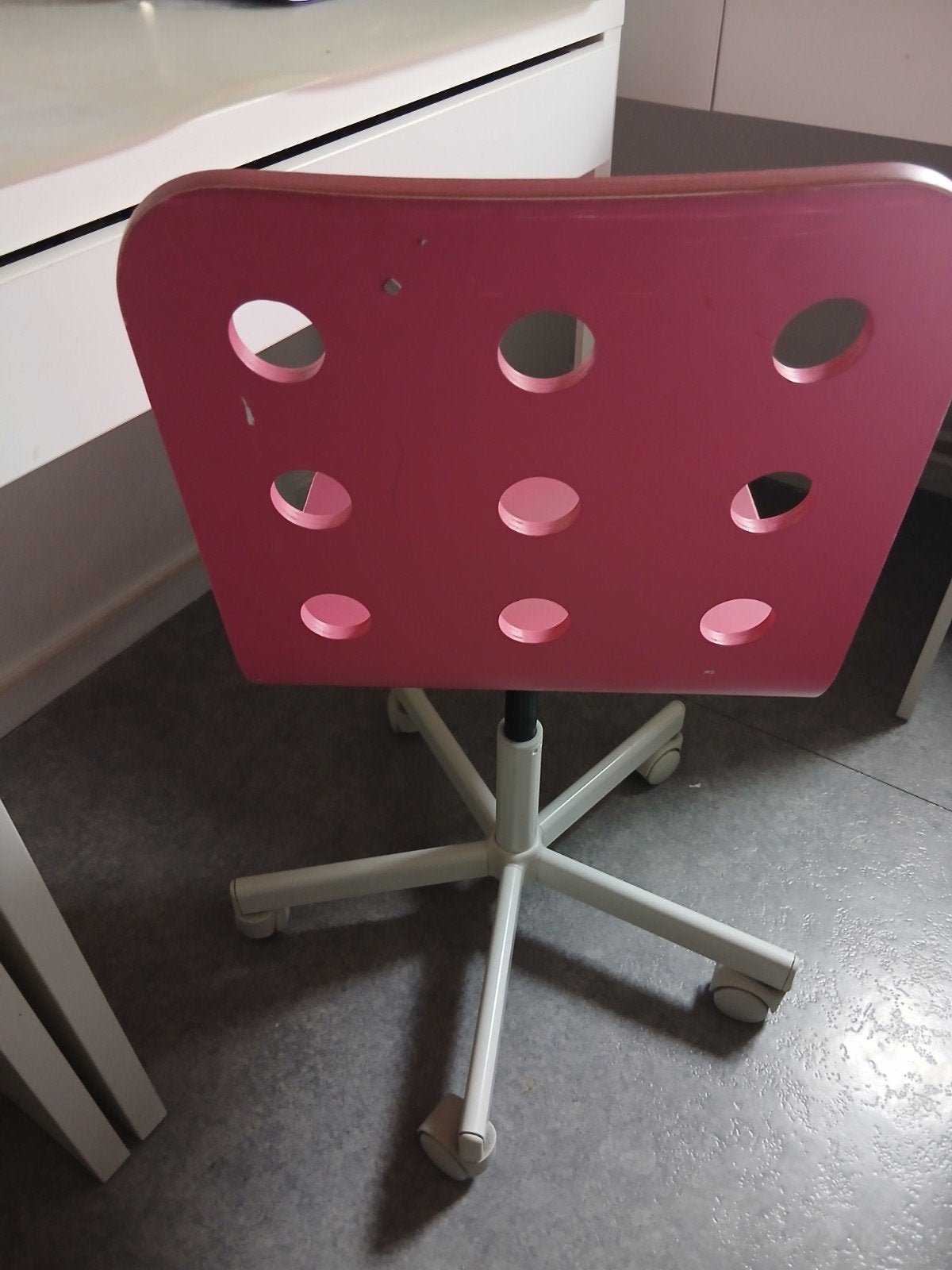 chaise bureau, Enlèvement ou Envoi, Rose, Utilisé, IKEA