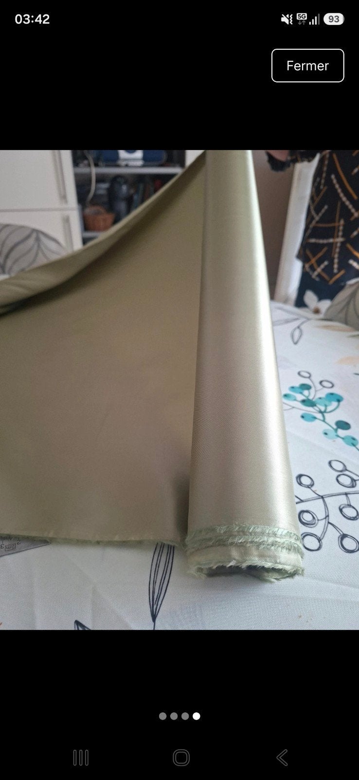 tissus vert clair a vendre au m2, Envoi, Vert, Polyester