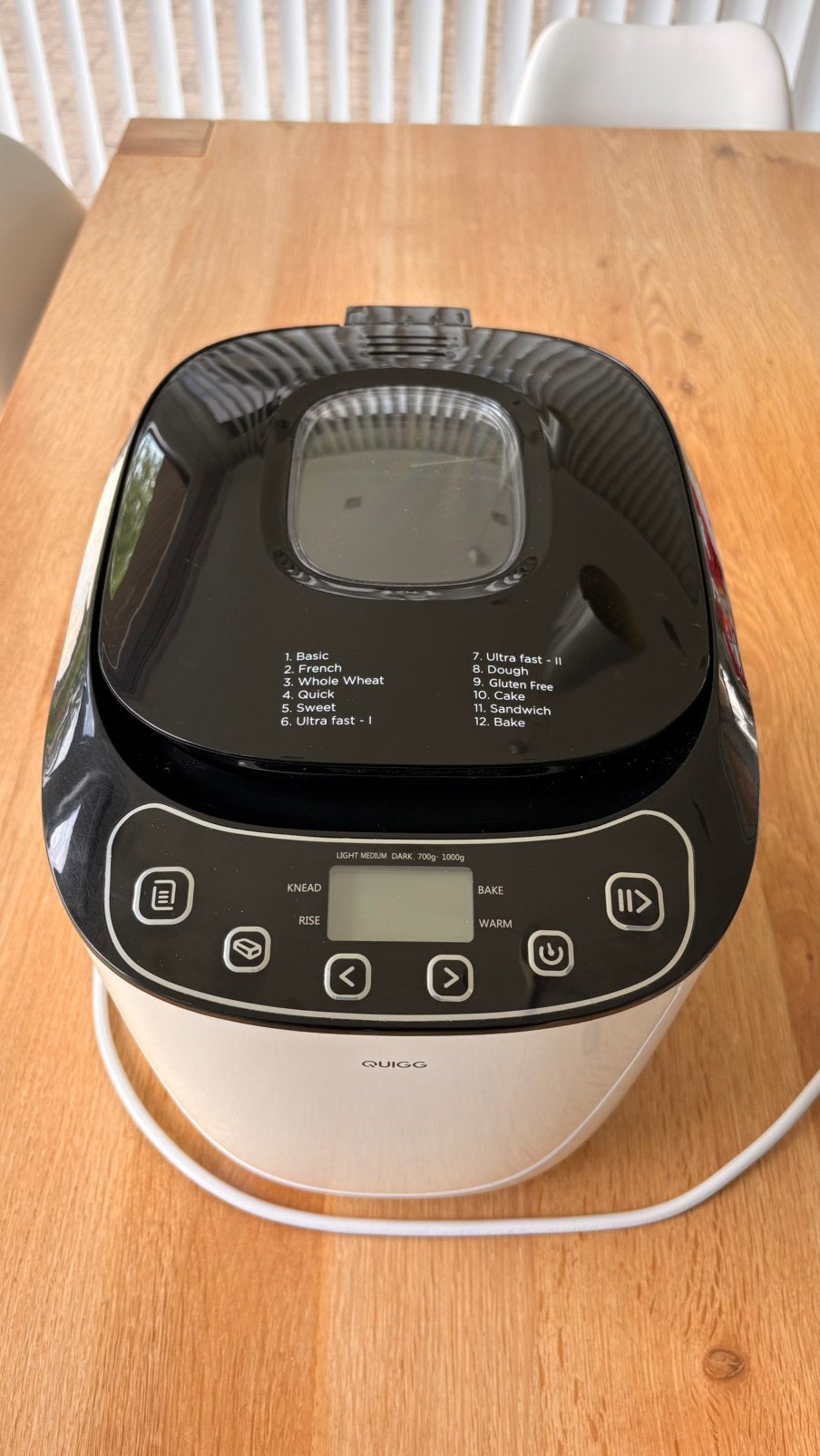 Quigg Broodbakmachine, Elektronische apparatuur, Broodbakmachines, Ophalen of Verzenden, Zo goed als nieuw
