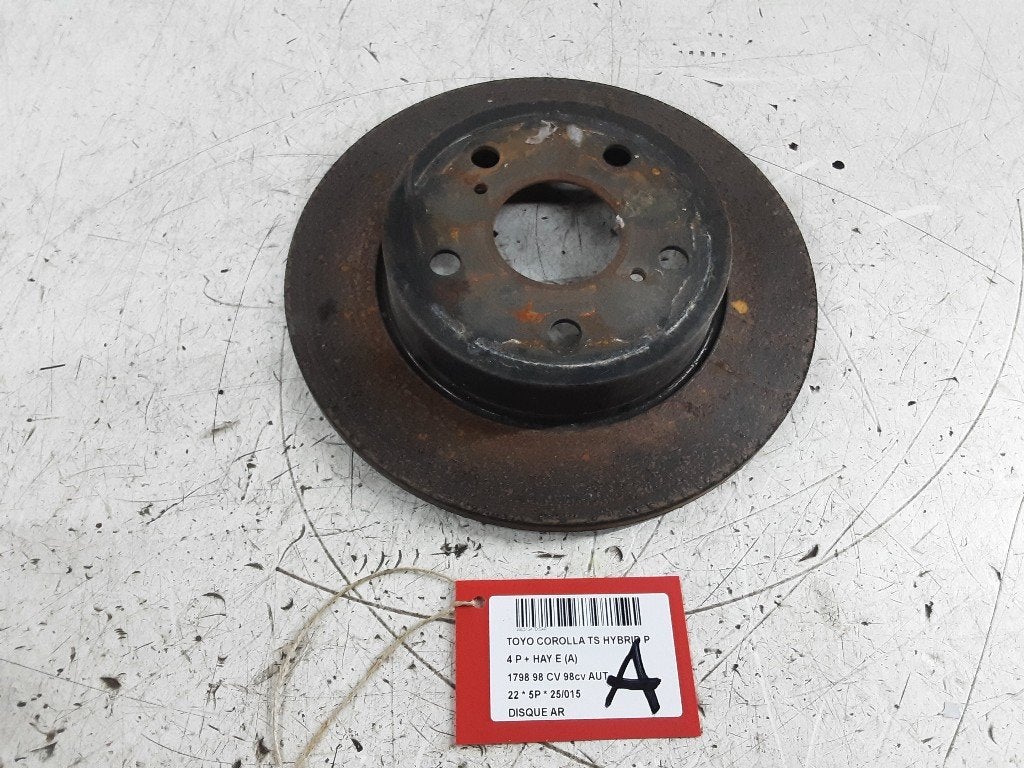 REMSCHIJF ACHTER Toyota Corolla (E21) (01-2019/-), Gebruikt, Mevr. I. Hauben, Toyota, Rue de l'Espoir 34 34
4030  GRIVEGNÉE, BE