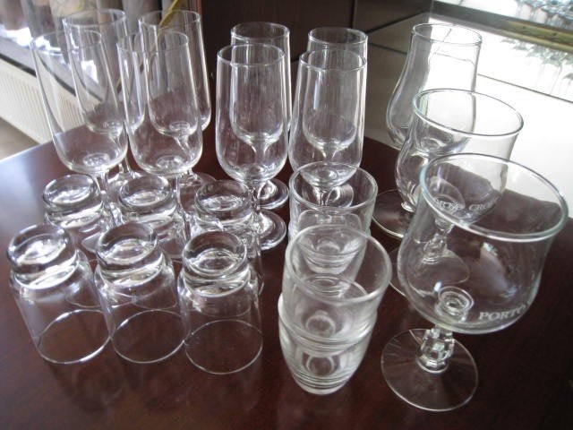 Set van 21 glazen voor sherry, porto en borrels, perfekt !!, Verzamelen, Ophalen