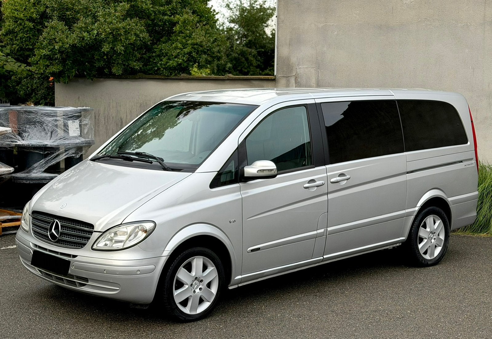 Mercedes Viano 3.0cdi V6 - 204 pk Automaat-Dubbel cabine, Auto's, Automaat, Zwart, Leder, Bedrijf