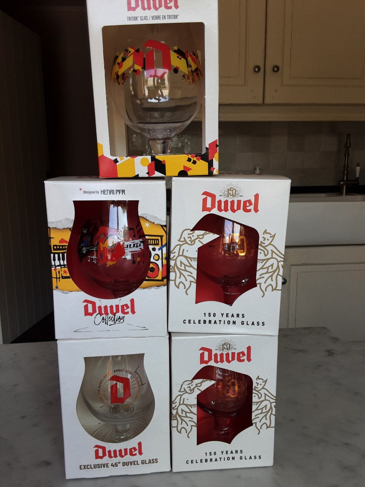 Duvelglazen, Verzamelen, Ophalen, Nieuw, Glas of Glazen, Duvel