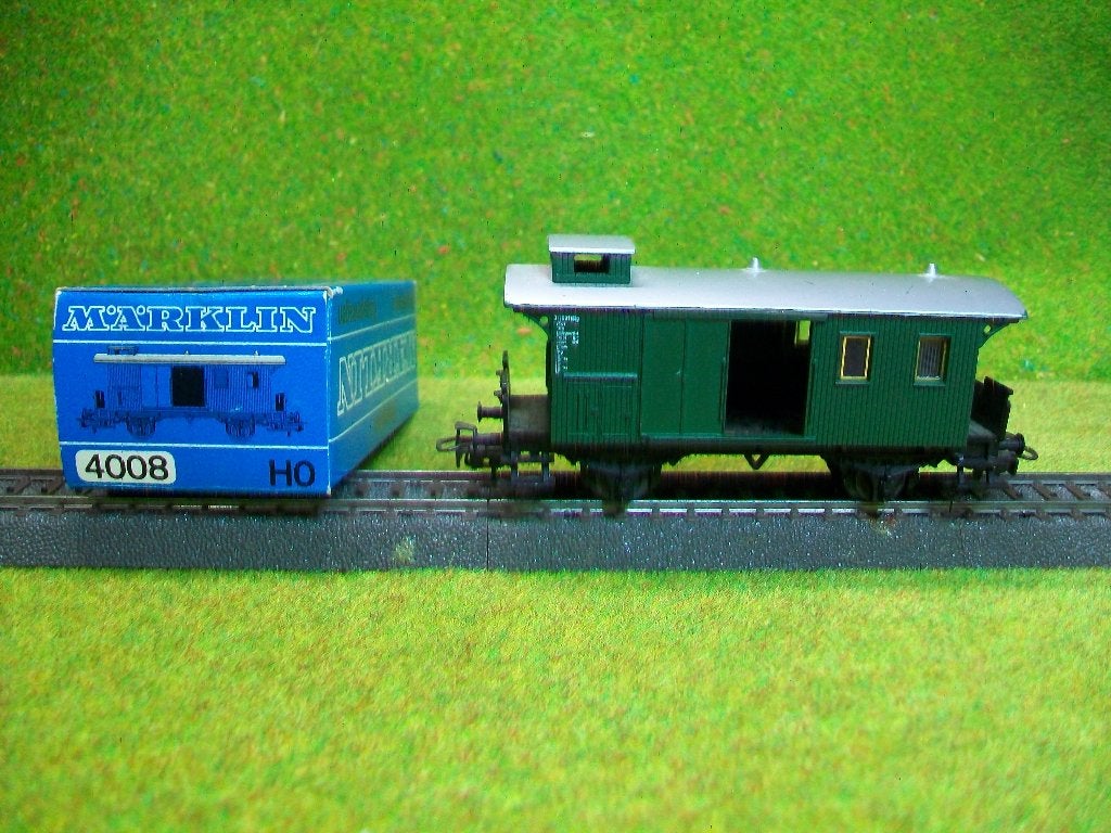 Märklin 4008 H0 Bagagewagon van de DB, Wisselstroom, Wagon, Ophalen of Verzenden, Zo goed als nieuw