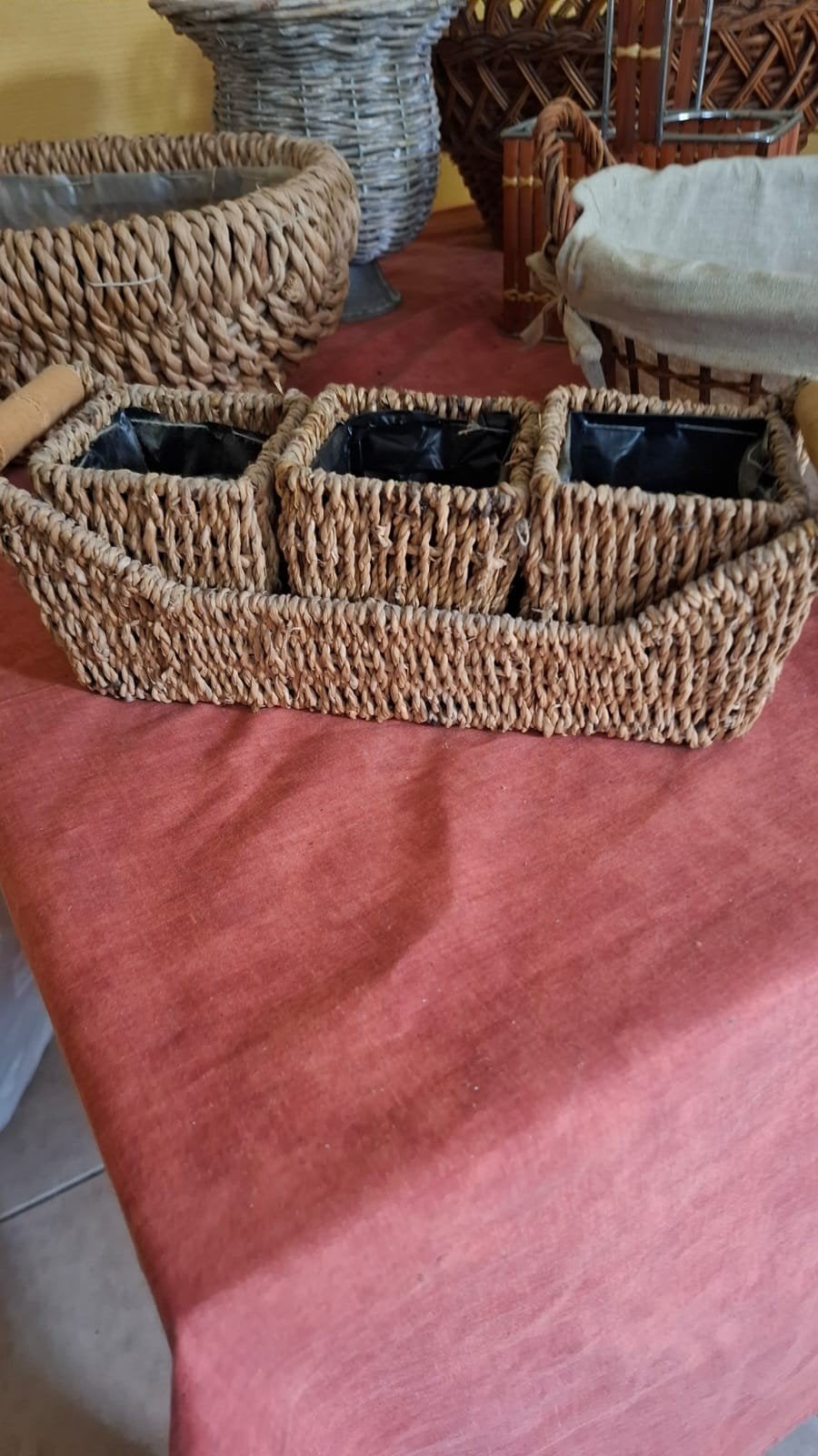 paniers osier, Maison & Meubles, Osier, Enlèvement, Autres formes, Tressé