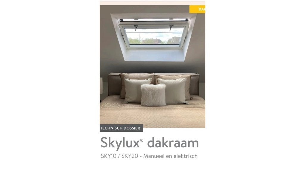 FENÊTRE DE TOIT A ROTATION CENTRALE SKYLUX SKY20 134X98 NEUF, Doe-het-zelf en Bouw, Glas en Ramen, Ophalen, Gevelraam of Ruit