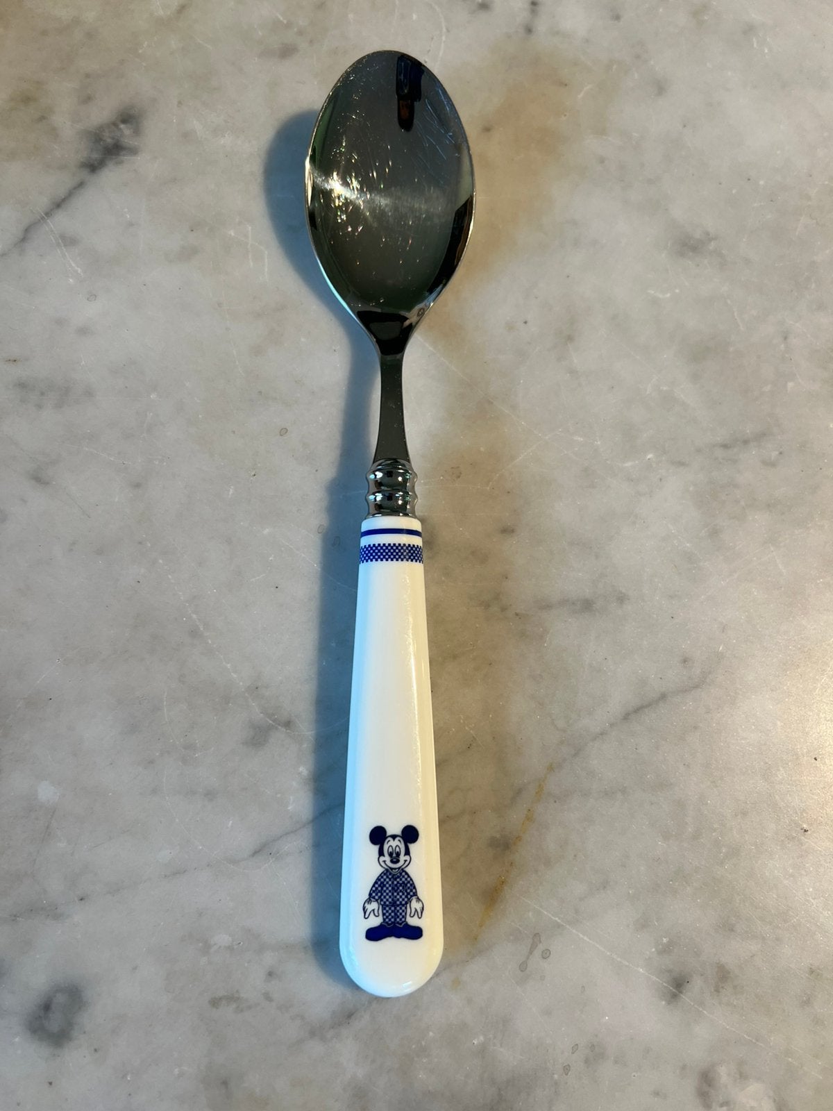 Onbijt-/ dessertlepel Donaldson (Disney), Ophalen, Mickey Mouse, Zo goed als nieuw