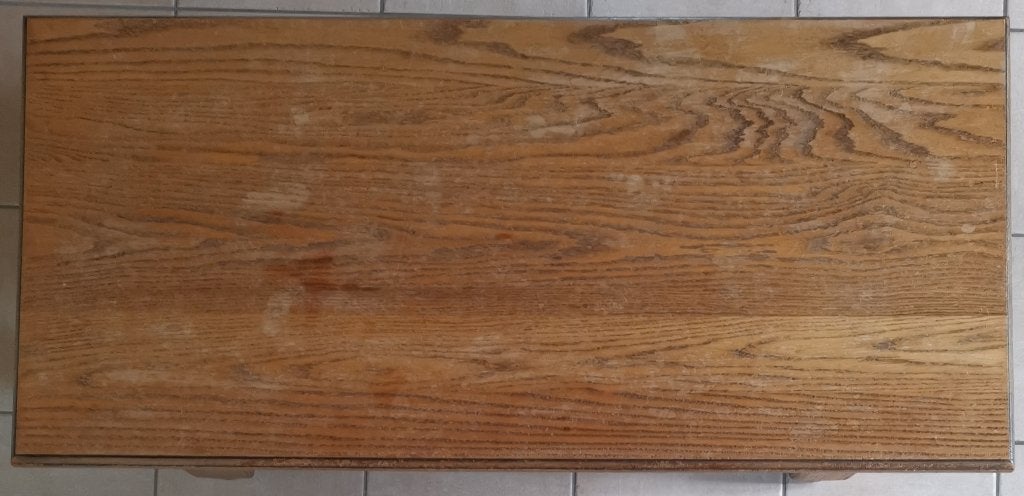 Table de salon en chêne, Huis en Inrichting, Tafels | Salontafels, Ophalen, Gebruikt, 100 tot 150 cm, Eikenhout