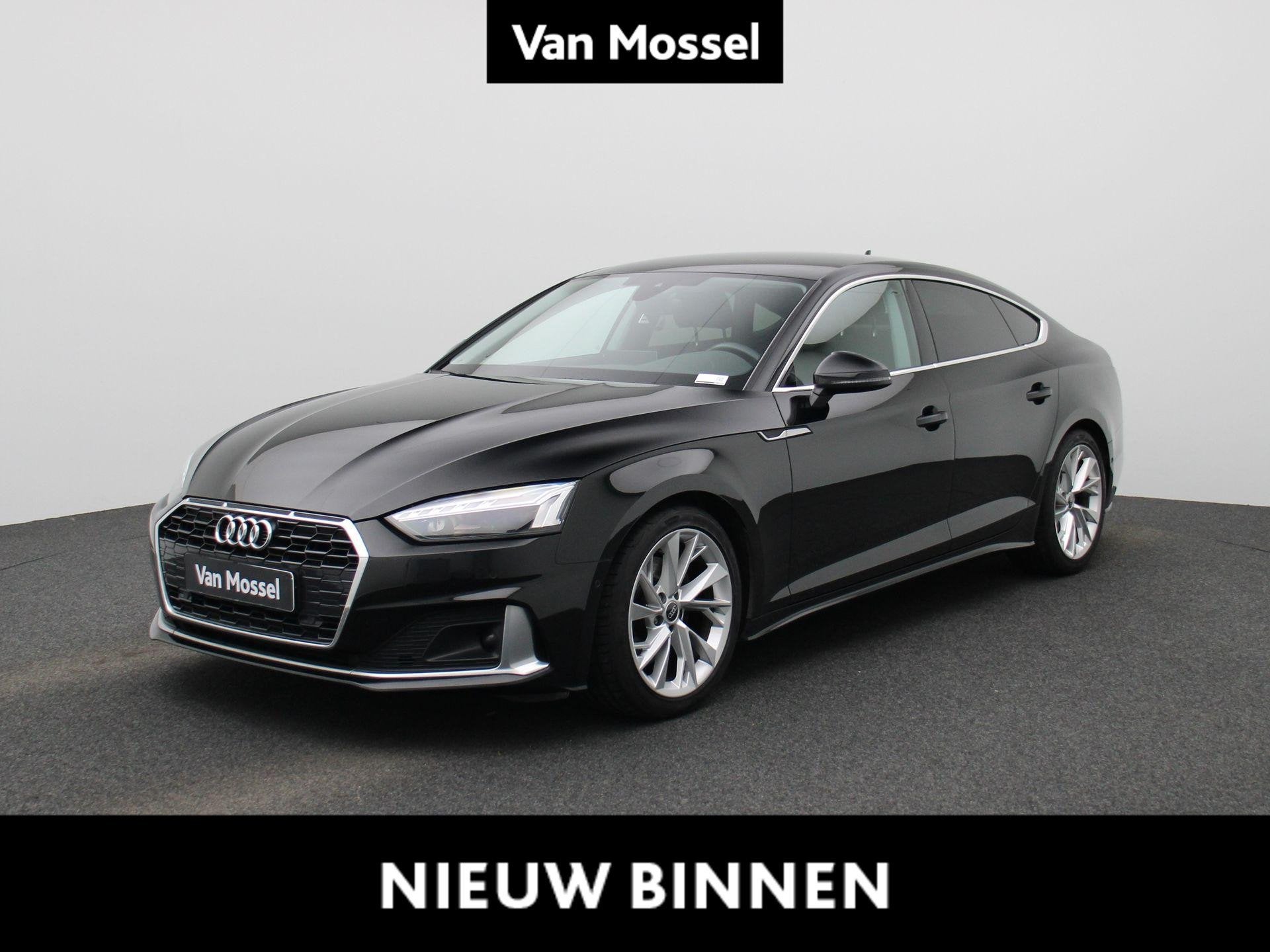 Audi A5 Sportback 30 TDI S tronic Bus Ed Advanced LEDER | LE, Auto's, 4 zetels, Stof, Gebruikt, Zwart