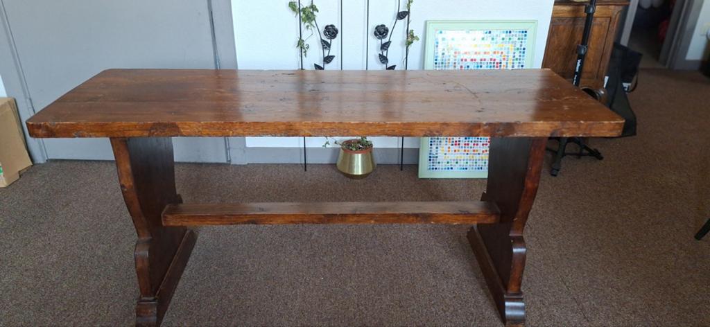 Rustieke Vintage Houten Tafel / Bankje, Ophalen