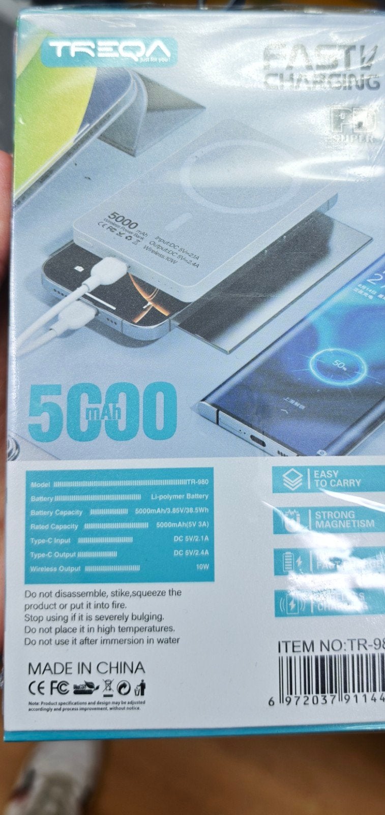 Powerbank, Ophalen
