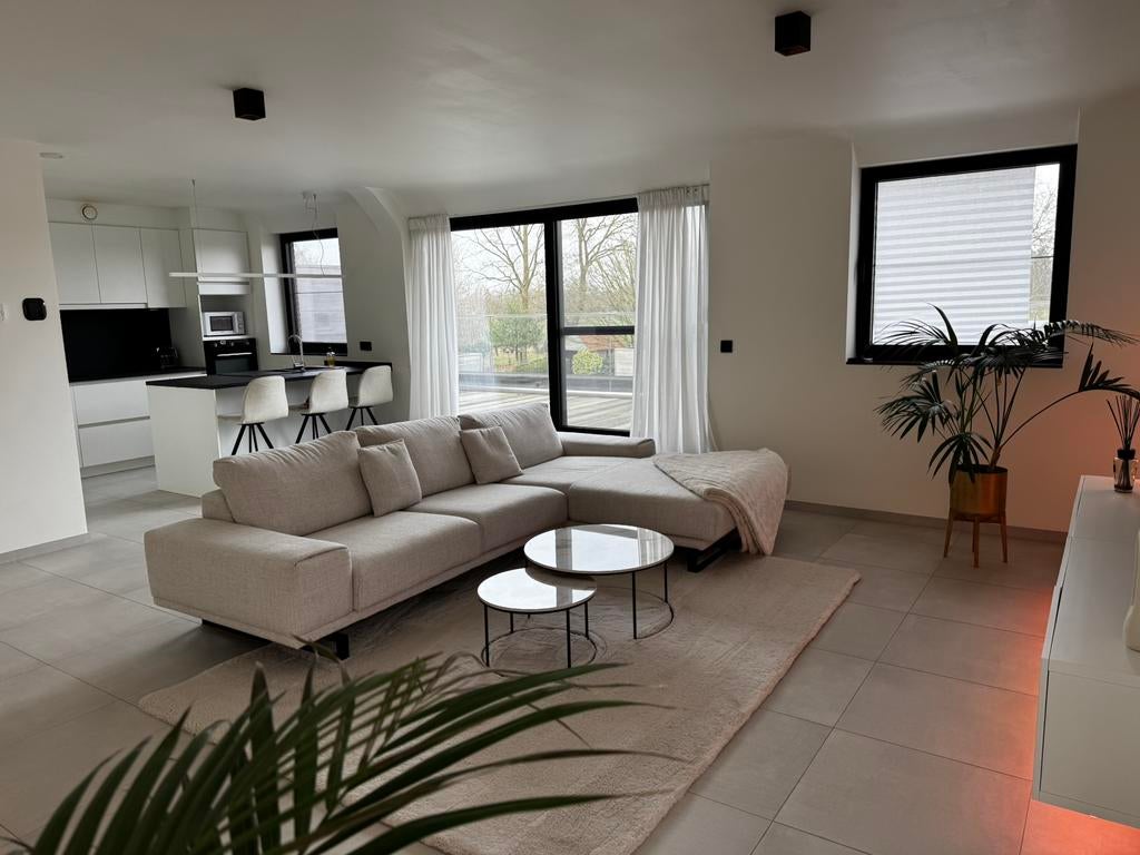 Hoekzetel MARS – Beige – Topstaat – DEBA Meubelen, Enlèvement, Comme neuf