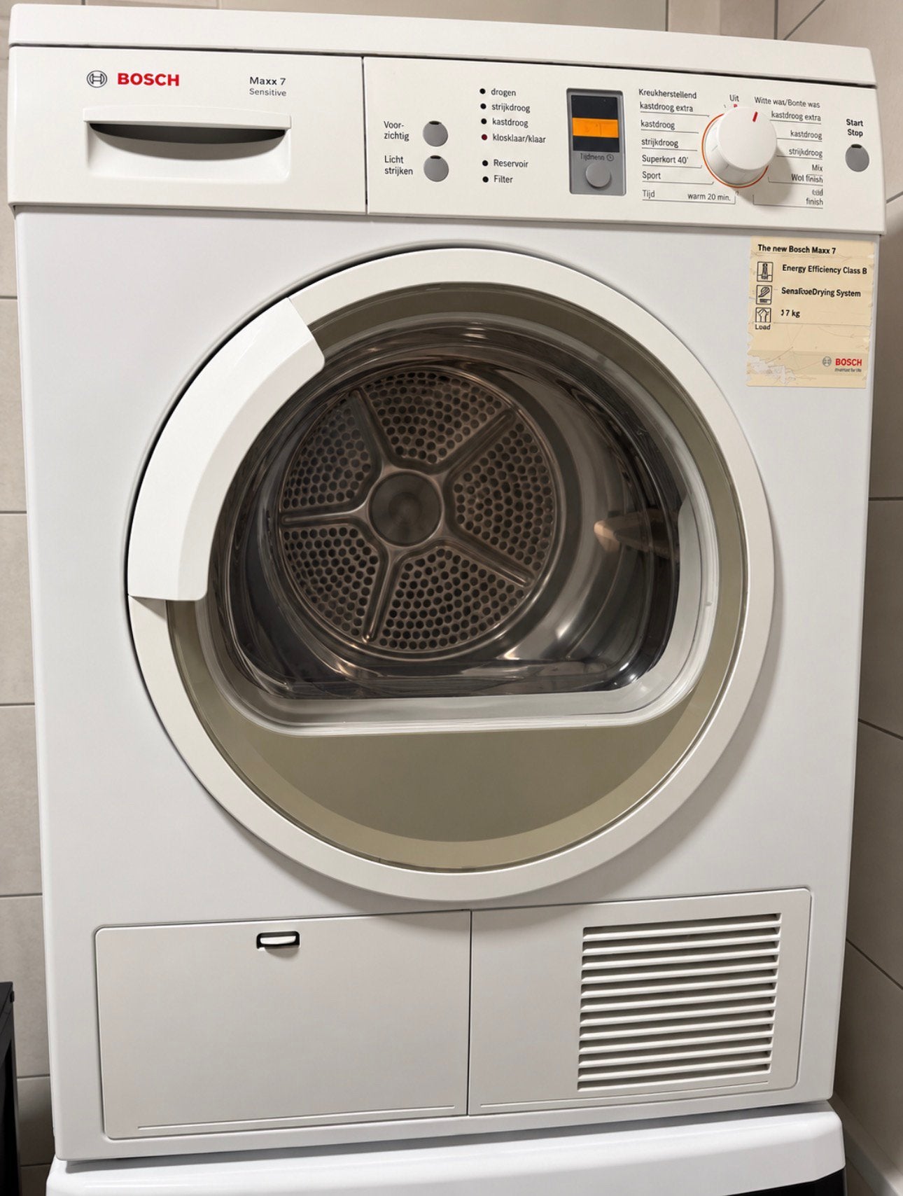 Droogkast bosch maxx 7, Elektronische apparatuur, Ophalen, 6 tot 8 kg, Gebruikt, Voorlader